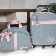 O Melhor Modelo Mala com Rodinhas e Bolsa Maternidade Personalizada